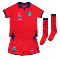Otroški Nogometni dresi Anglija Jude Bellingham #22 Gostujoči SP 2022 Kratek Rokav (+ Kratke hlače)